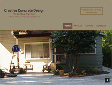 Tablet Screenshot of creativeconcretedesignco.com